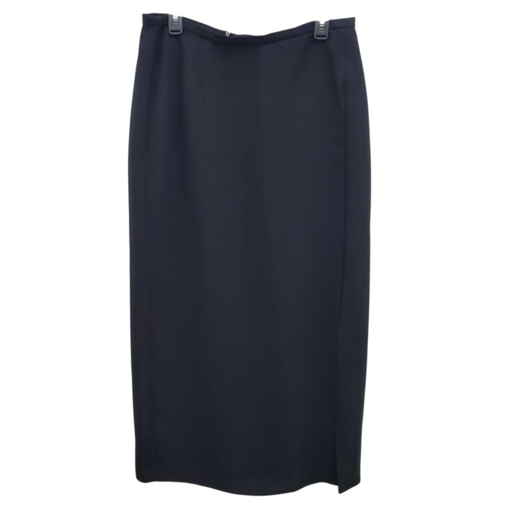 SC Collection Woman's Vintage Black Faux Wrap Long Pencil‎ Skirt Plus Size 14